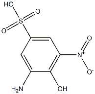 2-Amino-6-nitro-4-sulfophenol. Struktur