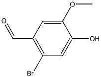 3-Methoxy-4-hydroxy-6-Bromobenzaldehyde Struktur