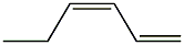 cis-1,3-Hexadiene. Struktur