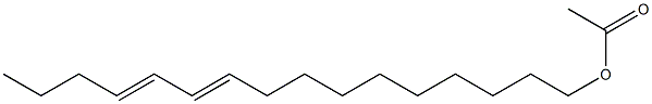 E,E-10,12-Hexadecadien-1-ol acetate Struktur