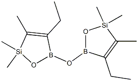 Ether, bis(E-ethyl-2,5-dihydro-2,2,3-trimethyl-1,2,5-oxasilaborol-5-yl ) Struktur