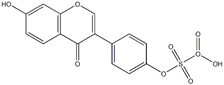 daidzein-4'-O-sulfate Struktur