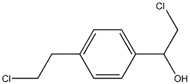 1-(4-(2-chloroethyl)phenyl)-2-chloroethanol Struktur