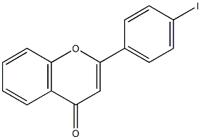 4'-iodoflavone Struktur