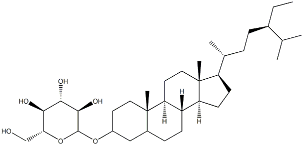 stigmastanol glucoside Struktur