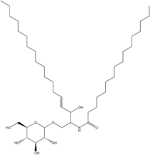 N-palmitoylglucosylsphingosine Struktur