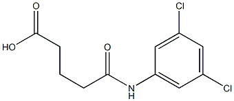 N-(3,5-dichlorophenyl)glutaramic acid Struktur