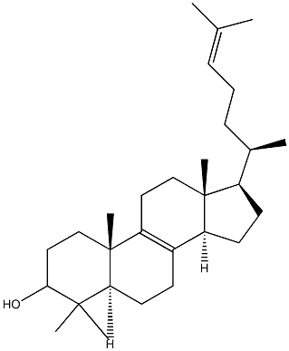 4,4-dimethyl-5alpha-cholest-8,24-dien-3-ol Struktur