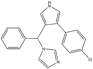 3-(4-chlorophenyl)-4-(alpha-(1H-imidazol-1-yl)phenylmethyl)pyrrole Struktur