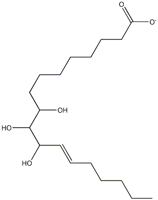 9,10,11-trihydroxy-12-octadecenoate Struktur