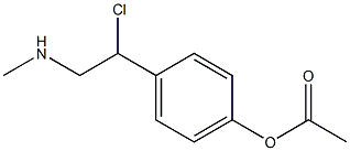 2-(4-acetoxyphenyl)-2-chloro-N-methylethylamine Struktur