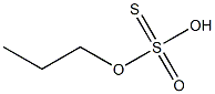 n-propyl thiosulfate Struktur