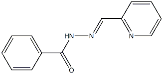 2-pyridylcarboxaldehyde benzoylhydrazone Struktur