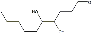 TRANS-4,5-DIHYDROXYDECENAL Struktur