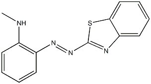 6-METHYLAMINOPHENYLAZOBENZOTHIAZOLE Struktur