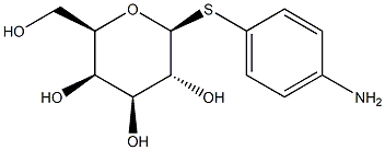 4-Aminophenyl-1-thio-b-D-galactopyranoside Struktur