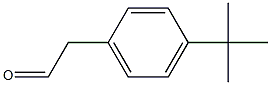 Benzeneethanal, 4-[1,1-dimethylethyl]- Struktur