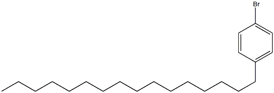 1-(4-bromophenyl)hexadecane Struktur