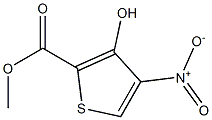 Methyl 3-hydroxy-4- nitrothiophene -2-carboxylate Struktur