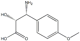 (2R,3R)-3-Amino-2-hydroxy-3-(4-methoxy-phenyl)-propanoic acid Struktur