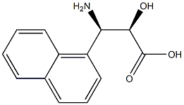 (2R,3R)-3-Amino-2-hydroxy-3-napthalen-1-yl-propanoic acid Struktur