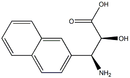 (2S,3S)-3-Amino-2-hydroxy-3-naphthalen-2-yl-propanoic acid Struktur