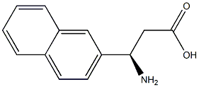 (R)-3-Amino-3-(2-naphthyl)-propanoic acid Struktur