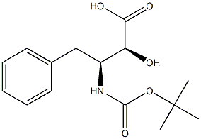 N-Boc-(2S,3S)-3-Amino-2-hydroxy-4-phenyl-butanoic acid Struktur