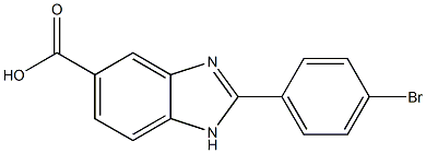 2-(4-Bromo-phenyl)-1H-benzimidazole-5-carboxylic acid Struktur