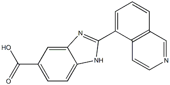 2-Isoquinolin-5-yl-1H-benzimidazole-5-carboxylic acid Struktur