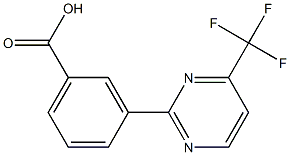 3-(4-(Trifluoromethyl)pyrimidin-2-yl)benzoic acid Struktur