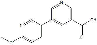 5-(6-Methoxypyridin-3-yl)-nicotinic acid Struktur