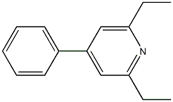 2,6-diethyl-4-phenyl-pyridine Struktur