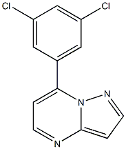 7-(3,5-Dichloro-phenyl)-pyrazolo[1,5-a]pyrimidine- Struktur