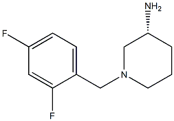 (3R)-1-(2,4-difluorobenzyl)piperidin-3-amine Struktur