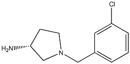 (3R)-1-(3-chlorobenzyl)pyrrolidin-3-amine Struktur