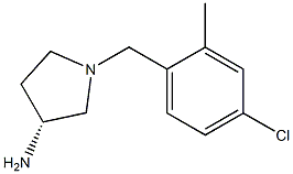 (3R)-1-(4-chloro-2-methylbenzyl)pyrrolidin-3-amine Struktur