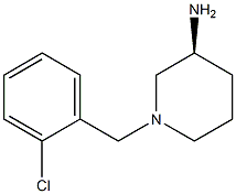 (3S)-1-(2-chlorobenzyl)piperidin-3-amine Struktur