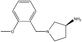 (3S)-1-(2-methoxybenzyl)pyrrolidin-3-amine Struktur