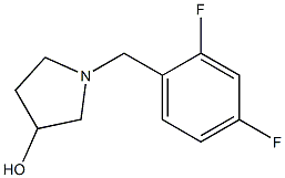 1-(2,4-difluorobenzyl)pyrrolidin-3-ol Struktur