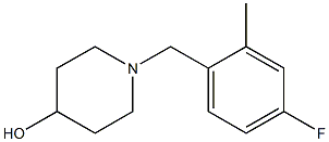 1-(4-fluoro-2-methylbenzyl)piperidin-4-ol Struktur