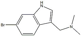 1-(6-bromo-1H-indol-3-yl)-N,N-dimethylmethanamine Struktur