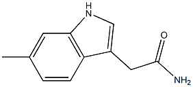 2-(6-methyl-1H-indol-3-yl)acetamide Struktur