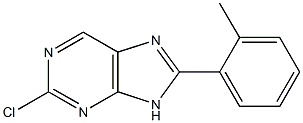 2-chloro-8-(2-methylphenyl)-9H-purine Struktur