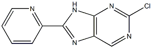 2-chloro-8-pyridin-2-yl-9H-purine Struktur