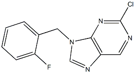 2-chloro-9-(2-fluorobenzyl)-9H-purine Struktur