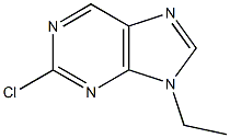 2-chloro-9-ethyl-9H-purine Struktur