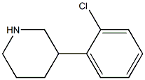 3-(2-chlorophenyl)piperidine Struktur