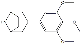 3-(3,4,5-trimethoxyphenyl)-8-azabicyclo[3.2.1]octane Struktur