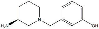 3-{[(3S)-3-aminopiperidin-1-yl]methyl}phenol Struktur